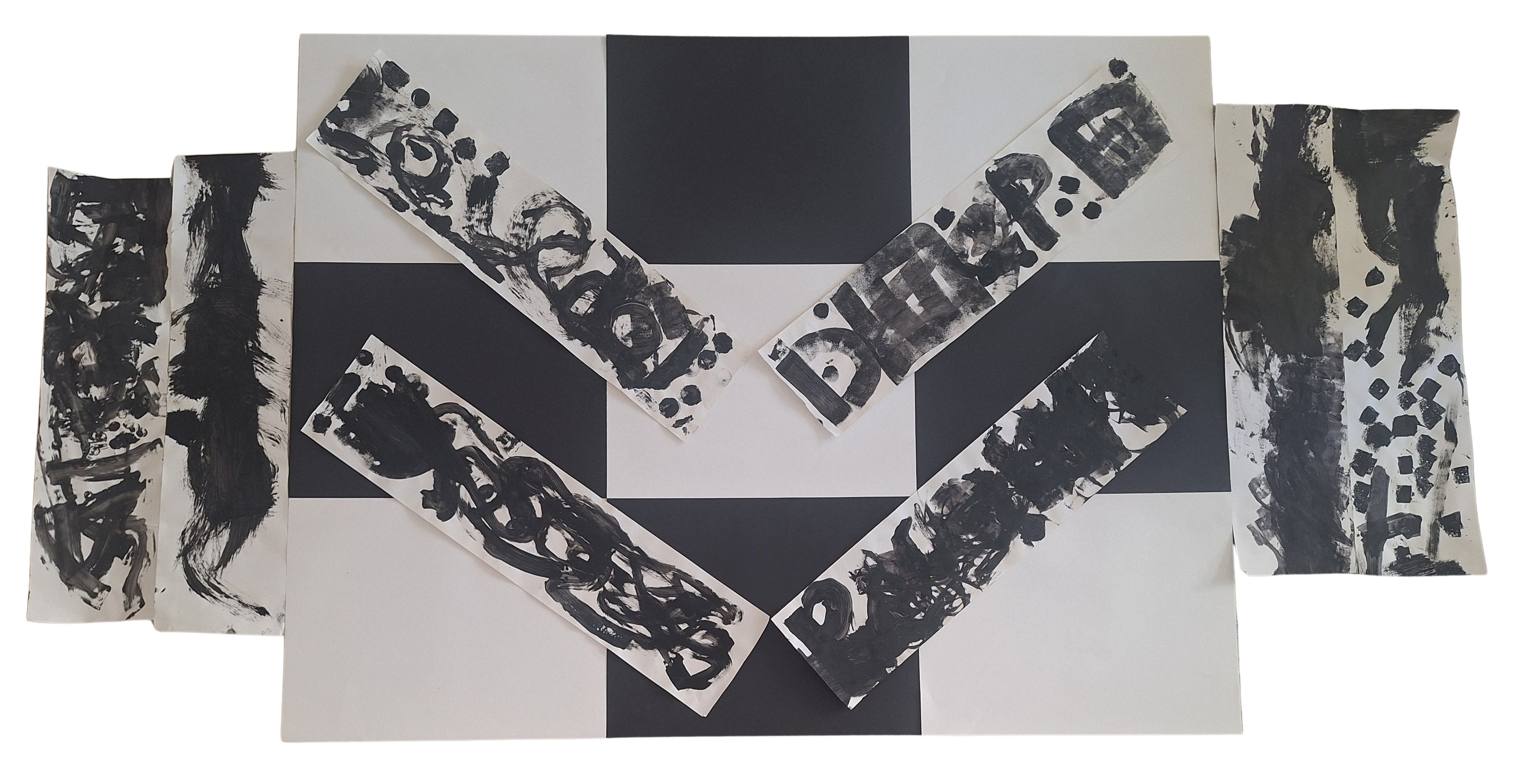 Assemblage à la Soulages